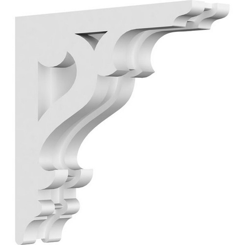 Ekena Millwork Brontes Corbel - Primed Polyurethane - CORP01X08X08BR