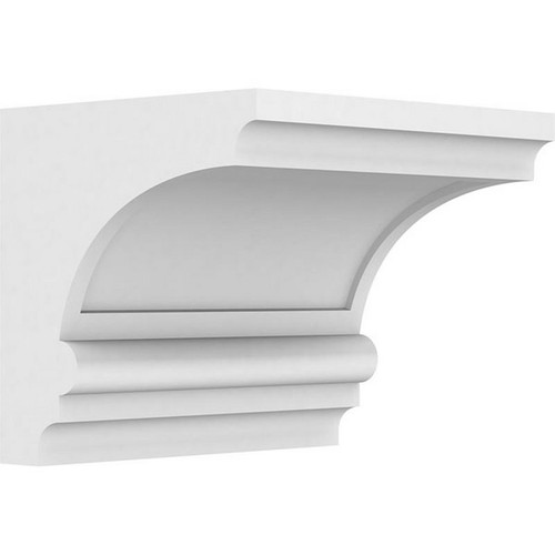 Ekena Millwork Standard Diane Corbel - Primed Polyurethane - CORP07X06X06DIA