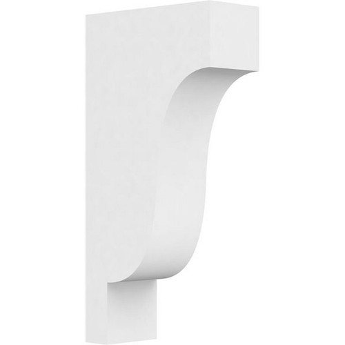 Ekena Millwork Standard Newport Corbel - Primed Polyurethane - CORP03X08X16NEW