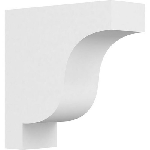 Ekena Millwork Standard Newport Corbel - Primed Polyurethane - CORP03X10X10NEW