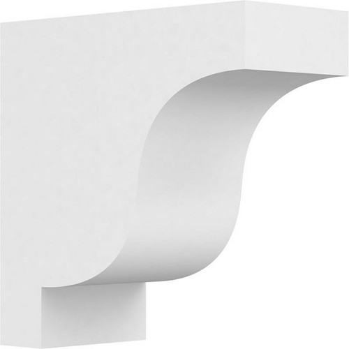 Ekena Millwork Standard Newport Corbel - Primed Polyurethane - CORP05X12X12NEW