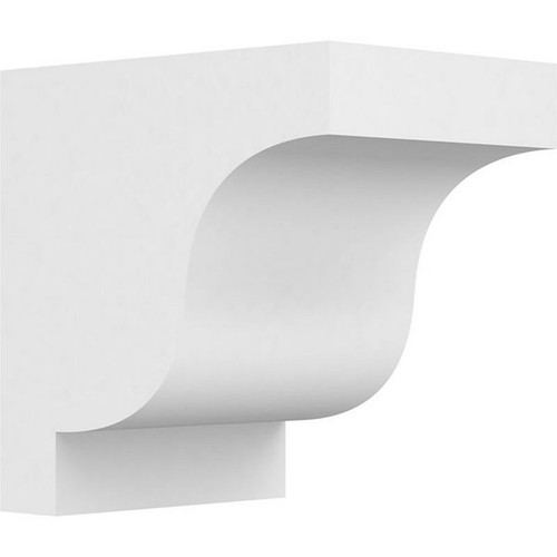 Ekena Millwork Standard Newport Corbel - Primed Polyurethane - CORP07X10X10NEW