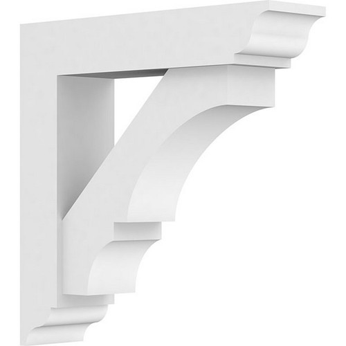 Ekena Millwork Standard Warren Bracket - Primed Polyurethane - BKTP03X12X12BOA01