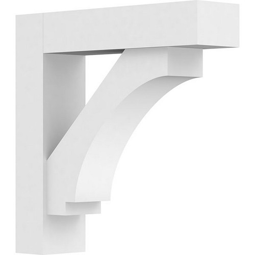 Ekena Millwork Standard Warren Bracket - Primed Polyurethane - BKTP03X14X18IMP05