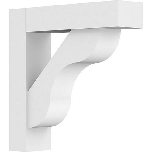Ekena Millwork Standard Warren Bracket - Primed Polyurethane - BKTP03X16X22CAR05