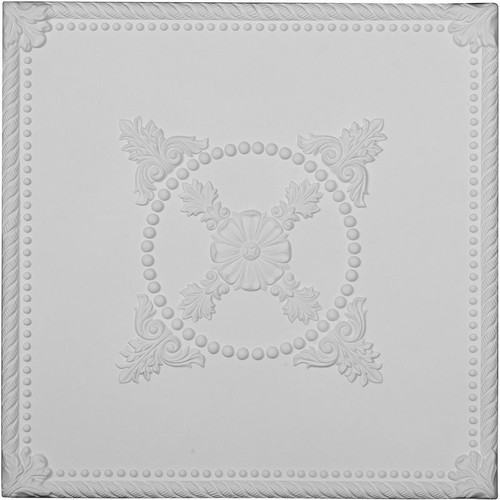 Ekena Millwork Ceiling Tile - Primed Polyurethane - CT24X24AL