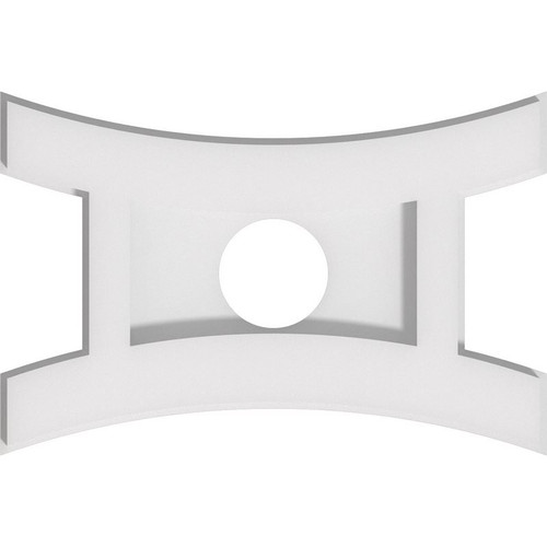 Ekena Millwork Axel Ceiling Medallion - Primed Polyurethaneurethane - CMP10X6HN-02000