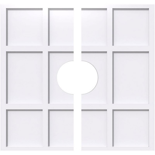 Ekena Millwork Axel Ceiling Medallion - Primed Polyurethaneurethane - CMP18RK2-04000