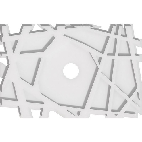 Ekena Millwork Axel Ceiling Medallion - Primed Polyurethaneurethane - CMP18X12NO-02000