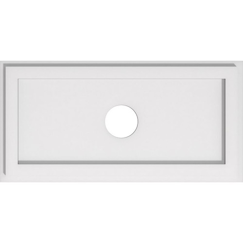 Ekena Millwork Axel Ceiling Medallion - Primed Polyurethaneurethane - CMP22X11RE-03000