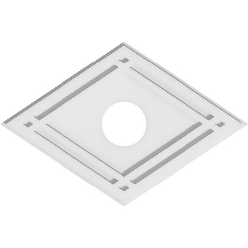 Ekena Millwork Axel Ceiling Medallion - Primed Polyurethaneurethane - CMP22X14DD-04000