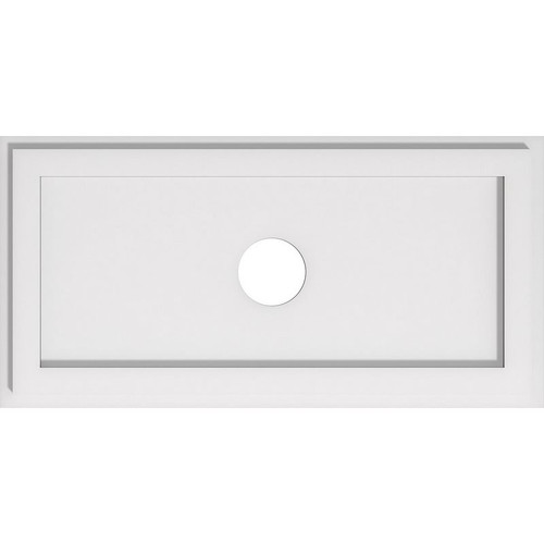 Ekena Millwork Axel Ceiling Medallion - Primed Polyurethaneurethane - CMP24X12RE-03000