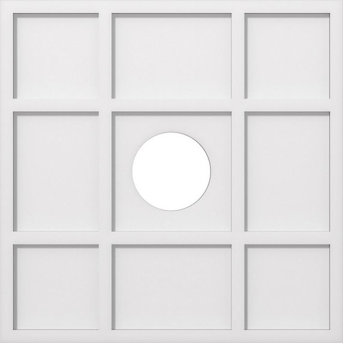 Ekena Millwork Axel Ceiling Medallion - Primed Polyurethaneurethane - CMP26RK-06000