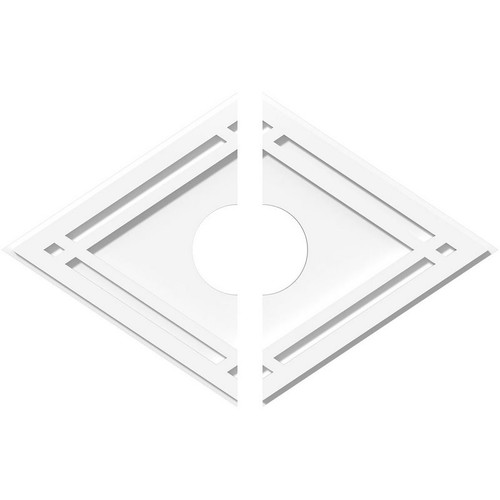 Ekena Millwork Axel Ceiling Medallion - Primed Polyurethaneurethane - CMP26X17DD2-05000