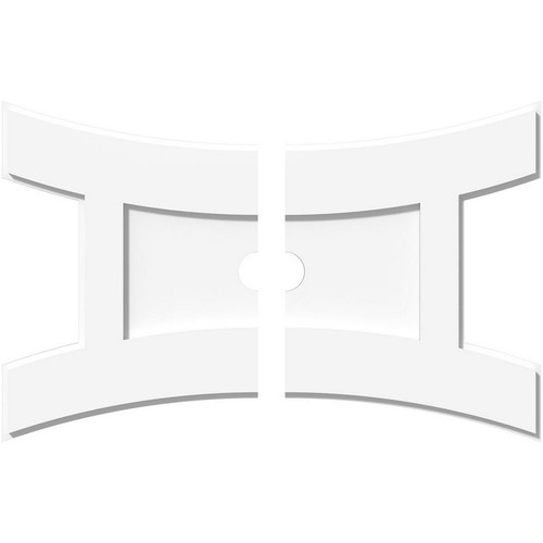 Ekena Millwork Axel Ceiling Medallion - Primed Polyurethaneurethane - CMP26X17HN2-02000