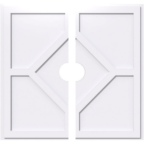 Ekena Millwork Axel Ceiling Medallion - Primed Polyurethaneurethane - CMP28EY2-04000