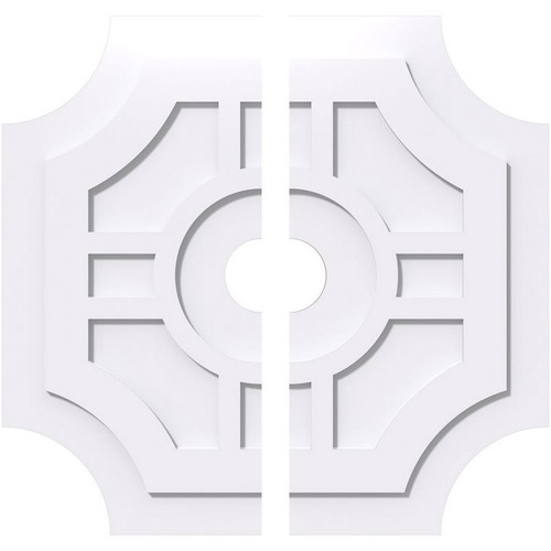 Ekena Millwork Axel Ceiling Medallion - Primed Polyurethaneurethane - CMP28HS2-04000