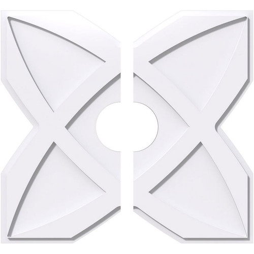 Ekena Millwork Axel Ceiling Medallion - Primed Polyurethaneurethane - CMP28TS2-06000