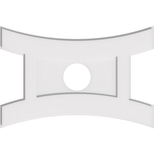 Ekena Millwork Axel Ceiling Medallion - Primed Polyurethaneurethane - CMP28X18HN-05000