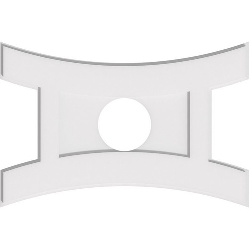 Ekena Millwork Axel Ceiling Medallion - Primed Polyurethaneurethane - CMP28X18HN-06000