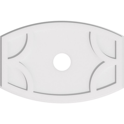 Ekena Millwork Axel Ceiling Medallion - Primed Polyurethaneurethane - CMP28X18KY-04000