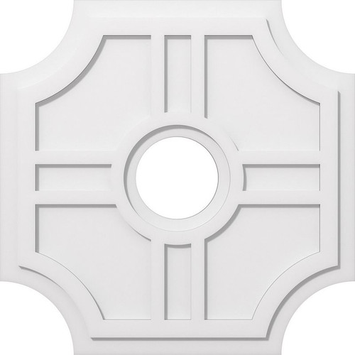 Ekena Millwork Axel Ceiling Medallion - Primed Polyurethaneurethane - CMP30HS-07000