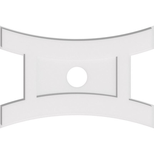 Ekena Millwork Axel Ceiling Medallion - Primed Polyurethaneurethane - CMP30X20HN-04000
