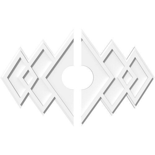 Ekena Millwork Axel Ceiling Medallion - Primed Polyurethaneurethane - CMP30X20ZE2-05000