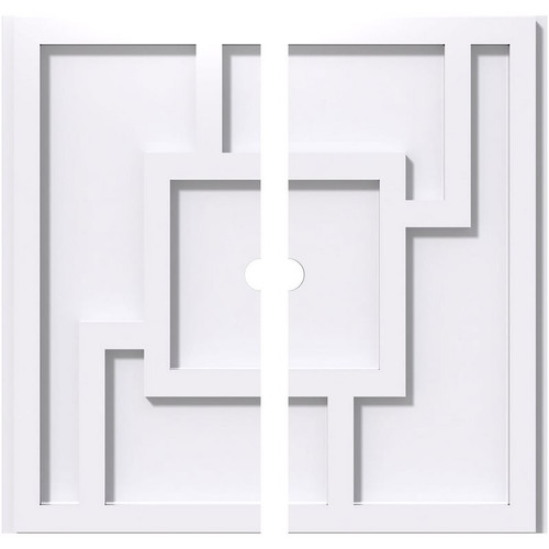 Ekena Millwork Axel Ceiling Medallion - Primed Polyurethaneurethane - CMP32KX2-02000
