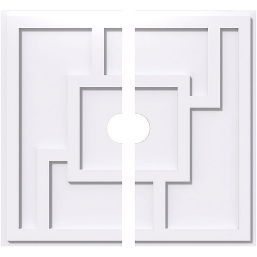 Ekena Millwork Axel Ceiling Medallion - Primed Polyurethaneurethane - CMP32KX2-04000