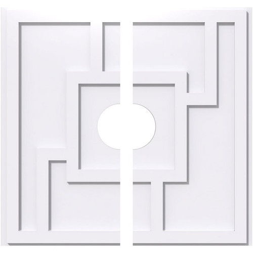 Ekena Millwork Axel Ceiling Medallion - Primed Polyurethaneurethane - CMP32KX2-06000