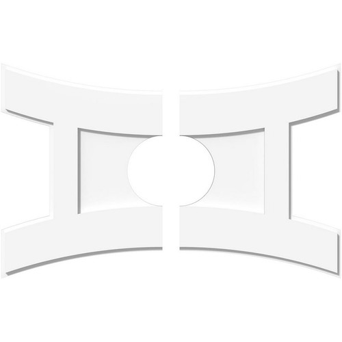 Ekena Millwork Axel Ceiling Medallion - Primed Polyurethaneurethane - CMP32X21HN2-07000