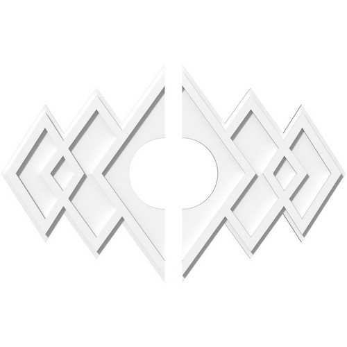 Ekena Millwork Axel Ceiling Medallion - Primed Polyurethaneurethane - CMP32X21ZE2-07000