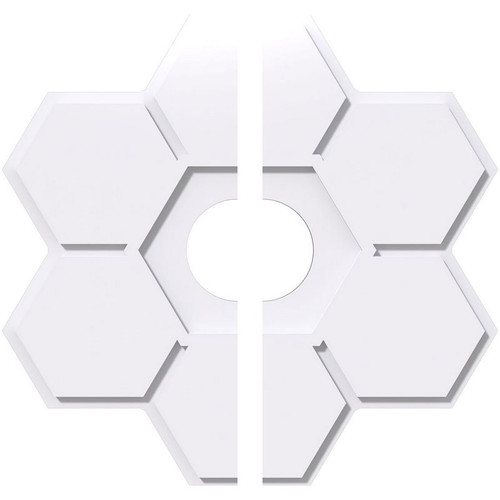 Ekena Millwork Axel Ceiling Medallion - Primed Polyurethaneurethane - CMP34DY2-07000