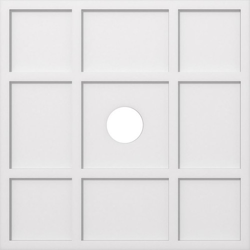Ekena Millwork Axel Ceiling Medallion - Primed Polyurethaneurethane - CMP34RK-05000