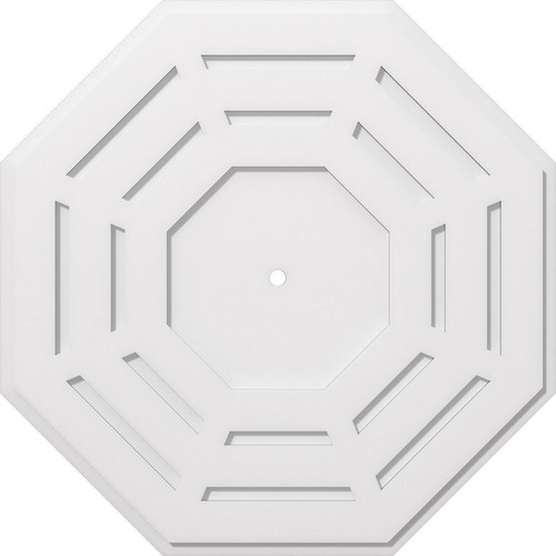 Ekena Millwork Axel Ceiling Medallion - Primed Polyurethaneurethane - CMP34WN-01000