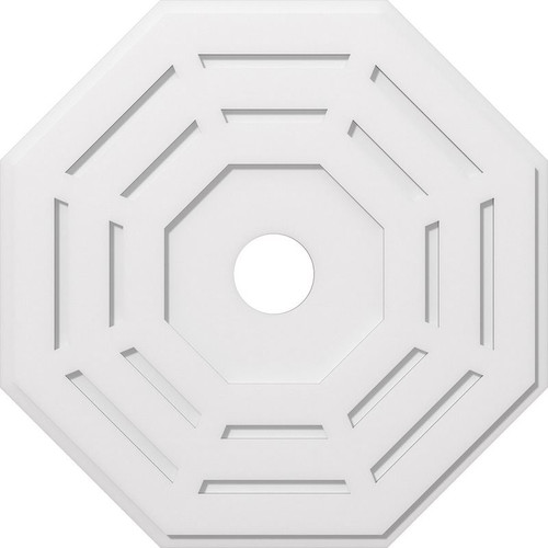 Ekena Millwork Axel Ceiling Medallion - Primed Polyurethaneurethane - CMP34WN-05000