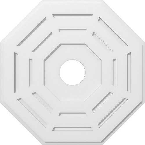 Ekena Millwork Axel Ceiling Medallion - Primed Polyurethaneurethane - CMP34WN-06000