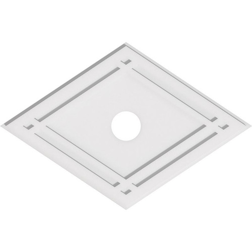 Ekena Millwork Axel Ceiling Medallion - Primed Polyurethaneurethane - CMP34X22DD-04000
