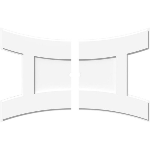 Ekena Millwork Axel Ceiling Medallion - Primed Polyurethaneurethane - CMP34X22HN2-01000