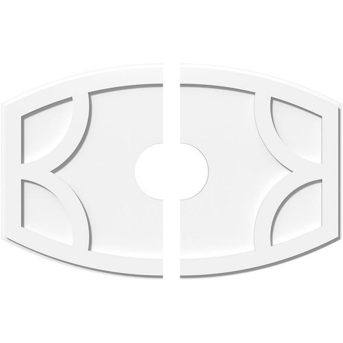 Ekena Millwork Axel Ceiling Medallion - Primed Polyurethaneurethane - CMP34X22KY2-06000