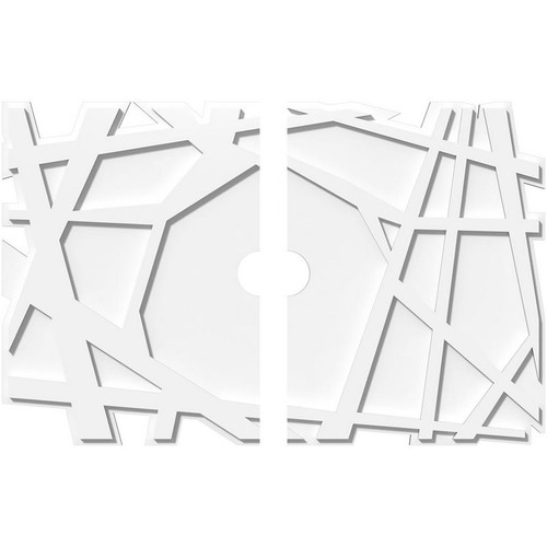 Ekena Millwork Axel Ceiling Medallion - Primed Polyurethaneurethane - CMP34X22NO2-03000