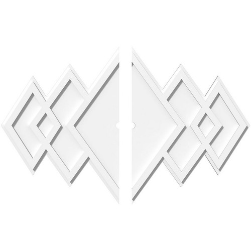 Ekena Millwork Axel Ceiling Medallion - Primed Polyurethaneurethane - CMP34X22ZE2-01000