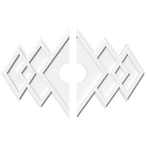 Ekena Millwork Axel Ceiling Medallion - Primed Polyurethaneurethane - CMP34X22ZE2-05000