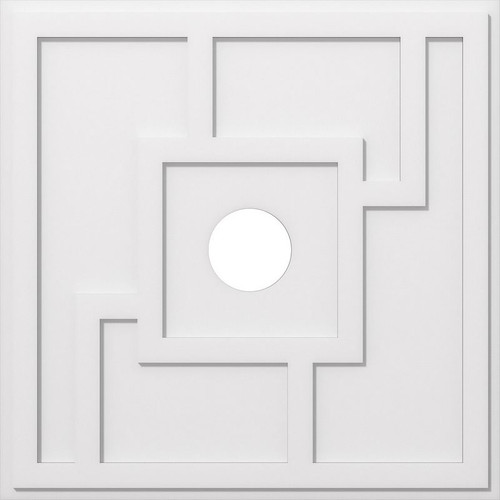 Ekena Millwork Axel Ceiling Medallion - Primed Polyurethaneurethane - CMP36KX-06000