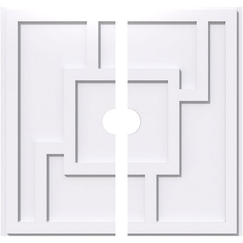 Ekena Millwork Axel Ceiling Medallion - Primed Polyurethaneurethane - CMP36KX2-04000