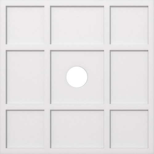Ekena Millwork Axel Ceiling Medallion - Primed Polyurethaneurethane - CMP36RK-05000