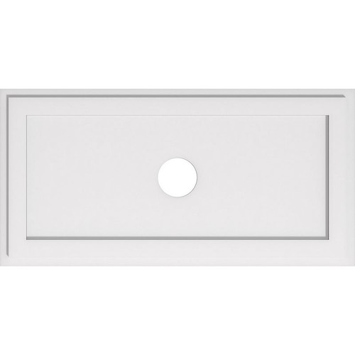 Ekena Millwork Axel Ceiling Medallion - Primed Polyurethaneurethane - CMP36X18RE-04000