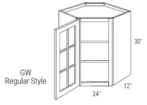 JSI Cabinetry Trenton Slab Kitchen Cabinet - GWDC2430-VTS