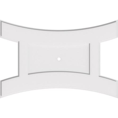 Ekena Millwork Axel Ceiling Medallion - Primed Polyurethaneurethane - CMP36X24HN-01000
